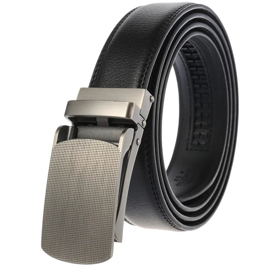 JMT-574858 Men's Fashion Belt with 3.0CM Wide Ratchet Buckle, Model LY33-0134-1