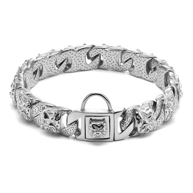 JMT-574922 Stainless Steel Dog Head Collar for Puppies - Durable and Comfortable Design