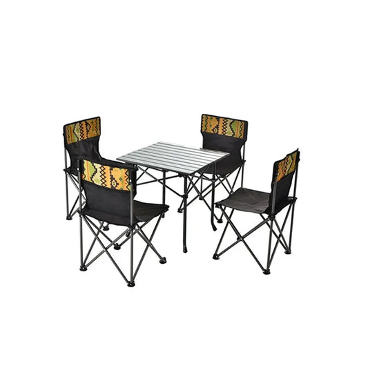 JMT-574986 Folding Picnic Tables and Chairs Set for Outdoor Leisure Activities