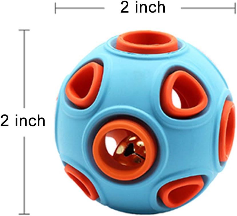JMT-575242 Interactive Dog Ball Toy with Ring Bell for Pet Exercise and IQ Puzzle Play