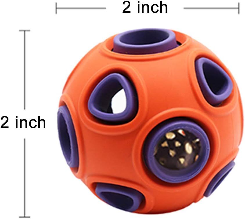 JMT-575242 Interactive Dog Ball Toy with Ring Bell for Pet Exercise and IQ Puzzle Play