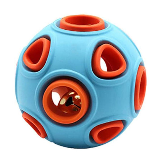 JMT-575242 Interactive Dog Ball Toy with Ring Bell for Pet Exercise and IQ Puzzle Play