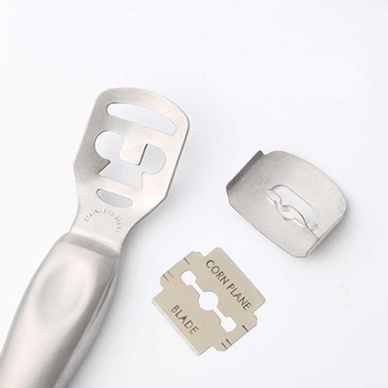 JMT-575242 Stainless Steel Pedicure Scraper for Horny Foot Care - 16CM Length