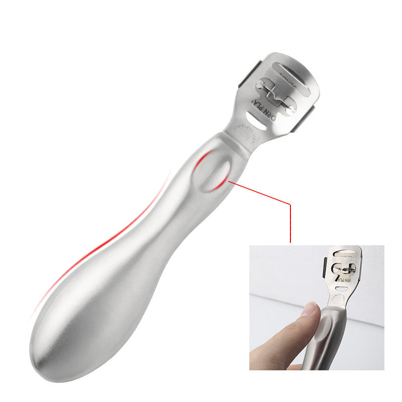JMT-575242 Stainless Steel Pedicure Scraper for Horny Foot Care - 16CM Length