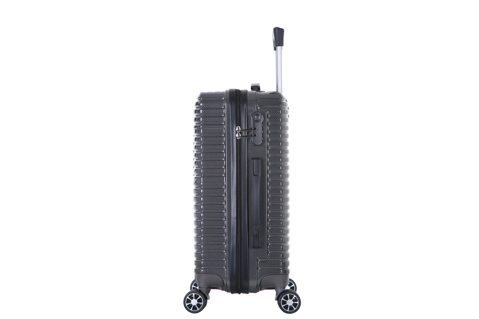 JMT-575306 3-Piece 360-Degree Hard Shell Trolley Luggage Set - 20/24/28 Inch Travel Suitcases in ABS and PC Materials