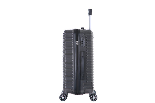 JMT-575306 3-Piece 360-Degree Hard Shell Trolley Luggage Set - 20/24/28 Inch Travel Suitcases in ABS and PC Materials