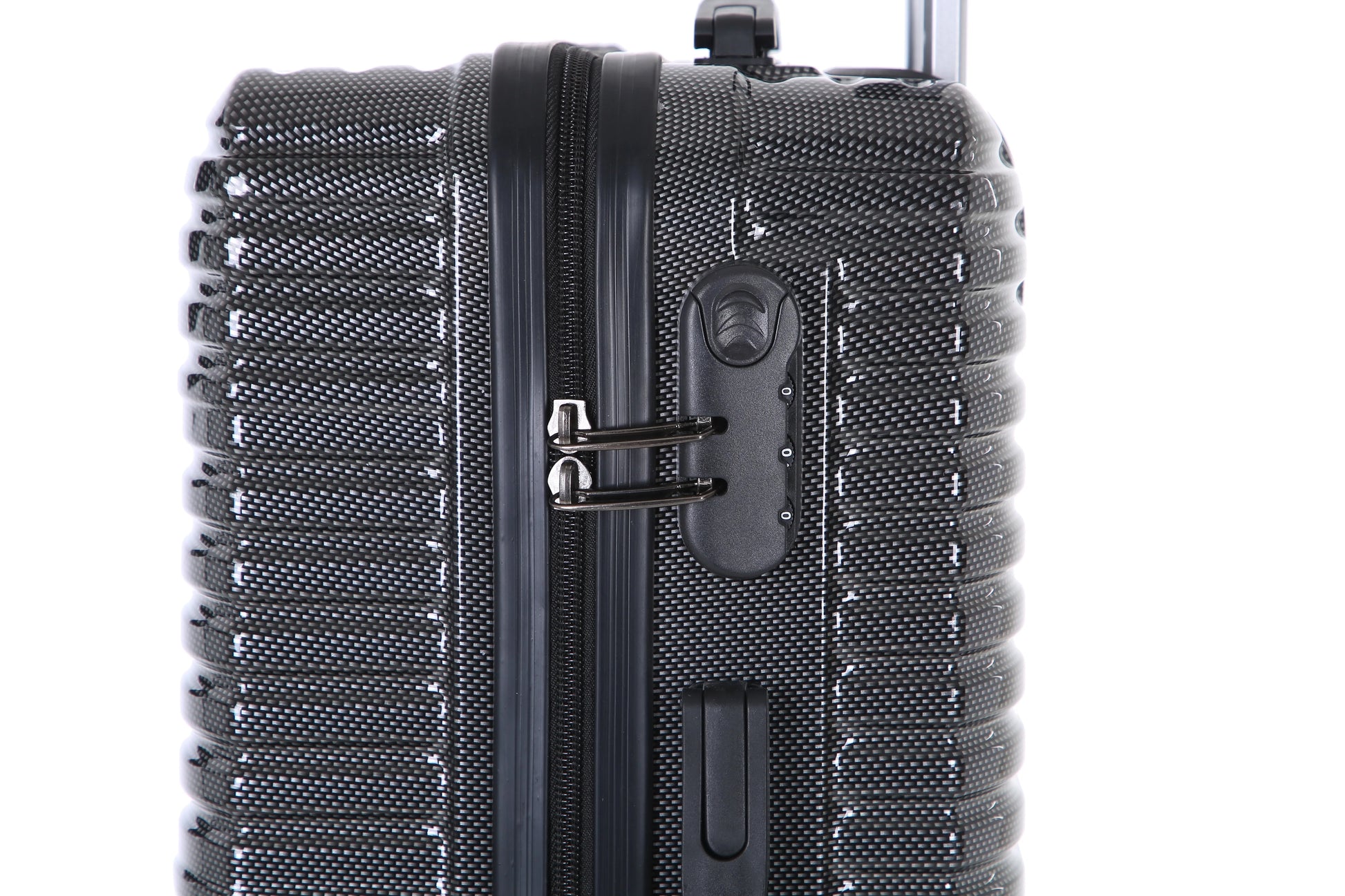 JMT-575306 3-Piece 360-Degree Hard Shell Trolley Luggage Set - 20/24/28 Inch Travel Suitcases in ABS and PC Materials