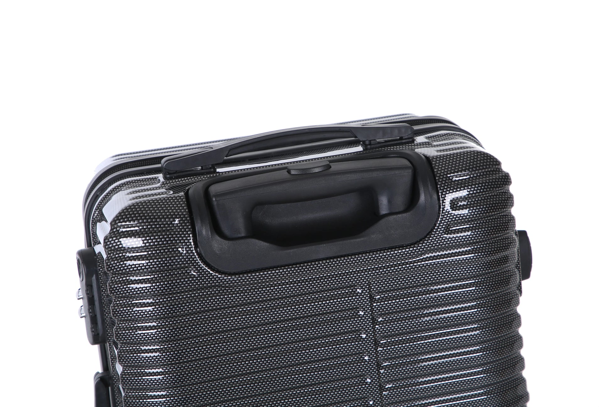 JMT-575306 3-Piece 360-Degree Hard Shell Trolley Luggage Set - 20/24/28 Inch Travel Suitcases in ABS and PC Materials