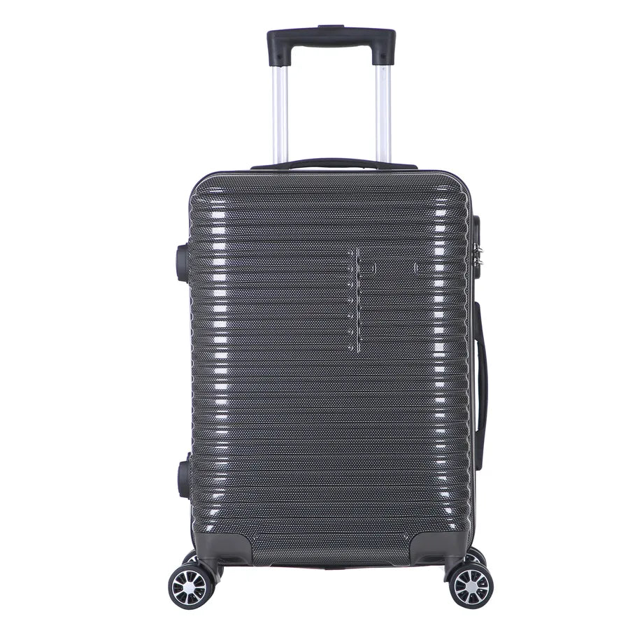 JMT-575306 3-Piece 360-Degree Hard Shell Trolley Luggage Set - 20/24/28 Inch Travel Suitcases in ABS and PC Materials