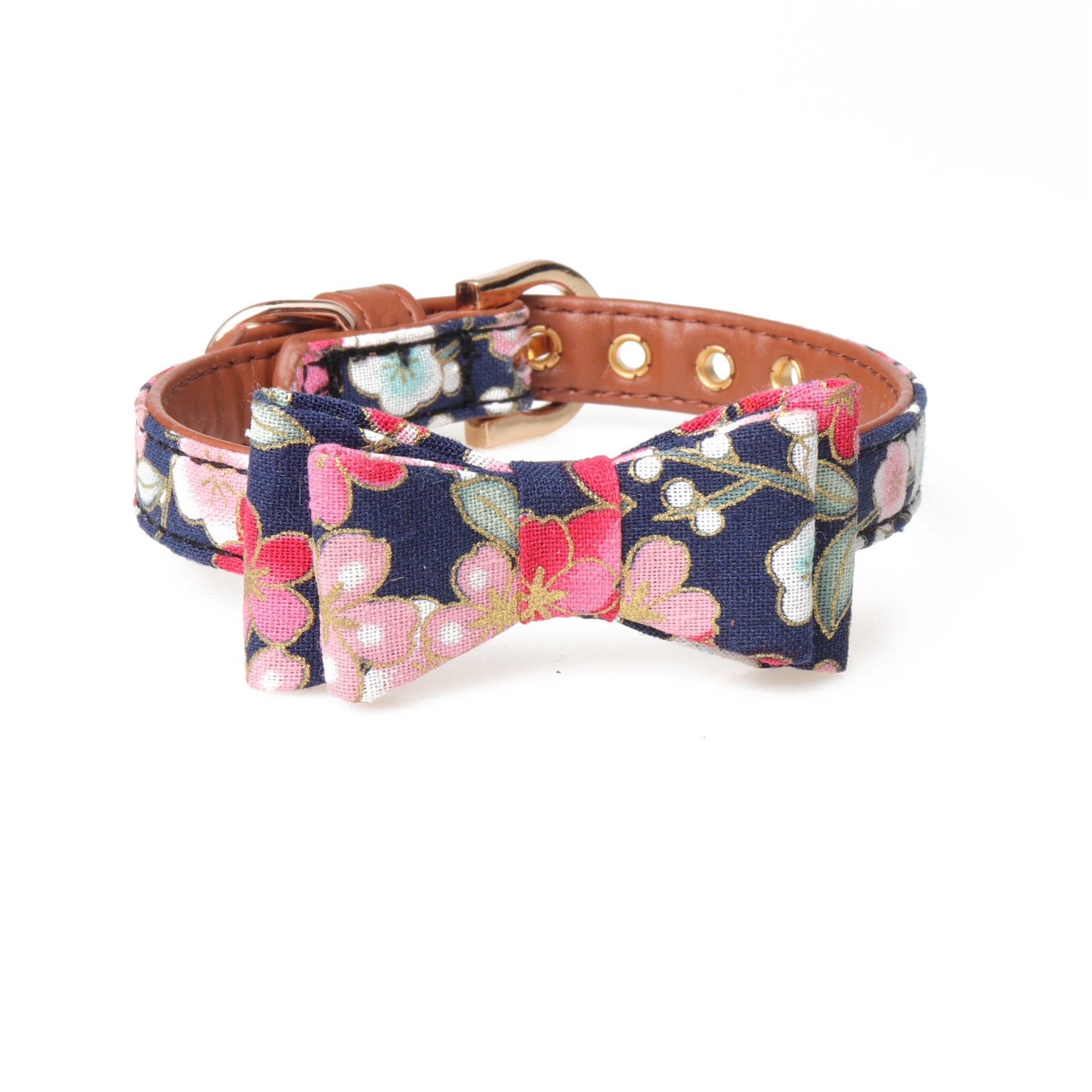 JMT-575754 Japanese Style Princess Dog Collar and Leash Set in PU Material