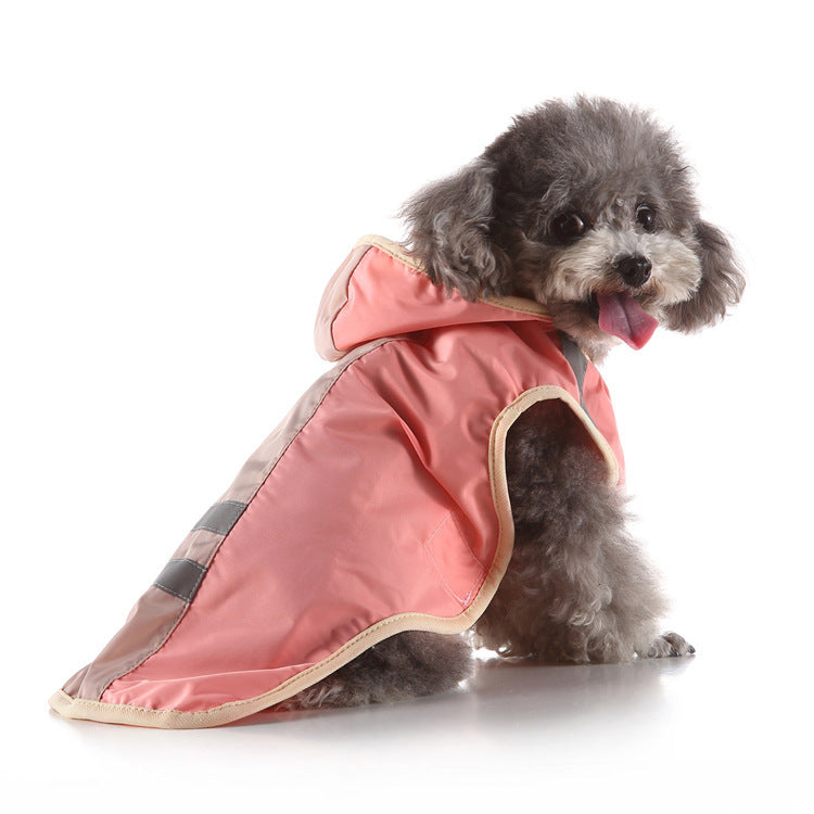 JMT-575882 Reflective Large Pet Raincoat - Comfortable and Convenient Waterproof Coat for Dogs and Cats in Various Sizes