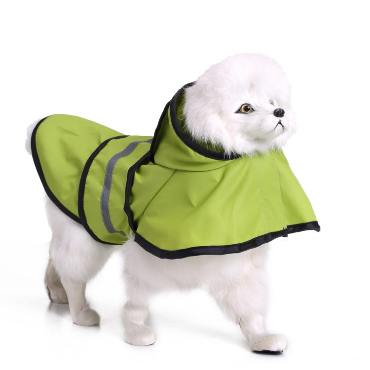 JMT-575882 Reflective Large Pet Raincoat - Comfortable and Convenient Waterproof Coat for Dogs and Cats in Various Sizes