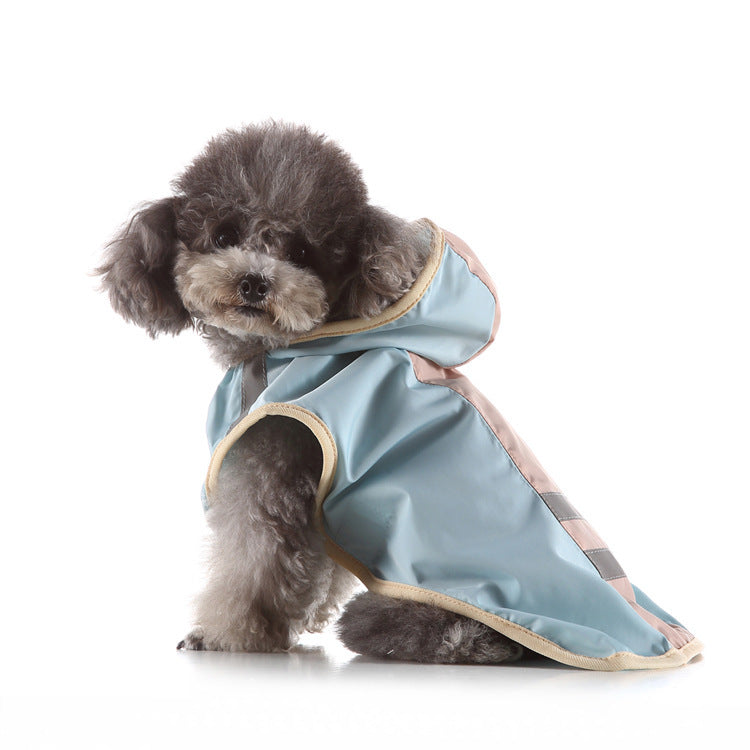 JMT-575882 Reflective Large Pet Raincoat - Comfortable and Convenient Waterproof Coat for Dogs and Cats in Various Sizes