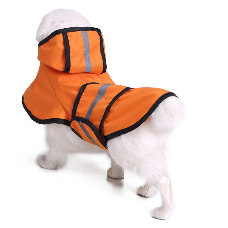 JMT-575882 Reflective Large Pet Raincoat - Comfortable and Convenient Waterproof Coat for Dogs and Cats in Various Sizes