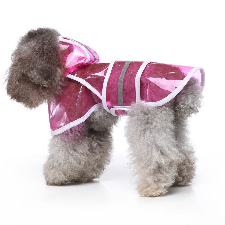 JMT-575882 Reflective Large Pet Raincoat - Comfortable and Convenient Waterproof Coat for Dogs and Cats in Various Sizes