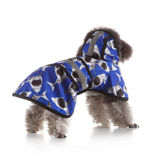JMT-575882 Reflective Large Pet Raincoat - Comfortable and Convenient Waterproof Coat for Dogs and Cats in Various Sizes