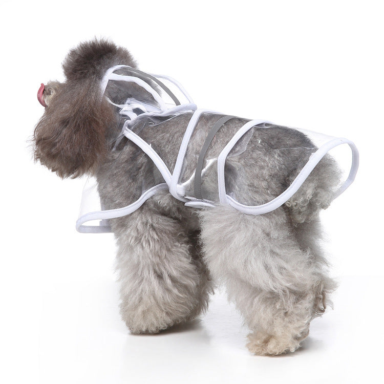 JMT-575882 Reflective Large Pet Raincoat - Comfortable and Convenient Waterproof Coat for Dogs and Cats in Various Sizes