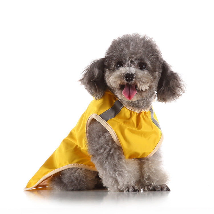 JMT-575882 Reflective Large Pet Raincoat - Comfortable and Convenient Waterproof Coat for Dogs and Cats in Various Sizes