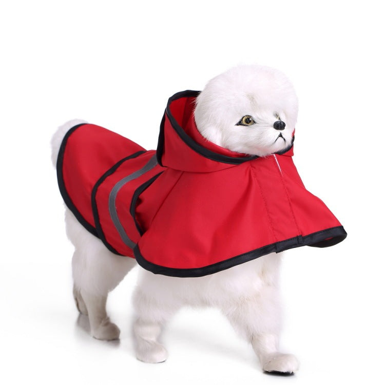JMT-575882 Reflective Large Pet Raincoat - Comfortable and Convenient Waterproof Coat for Dogs and Cats in Various Sizes