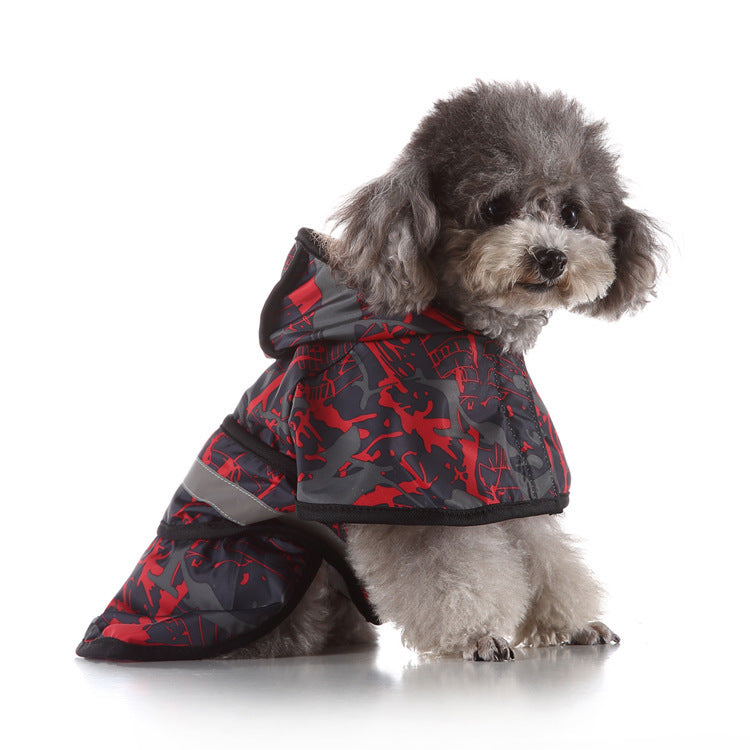 JMT-575882 Reflective Large Pet Raincoat - Comfortable and Convenient Waterproof Coat for Dogs and Cats in Various Sizes
