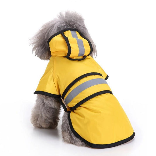 JMT-575882 Reflective Large Pet Raincoat - Comfortable and Convenient Waterproof Coat for Dogs and Cats in Various Sizes