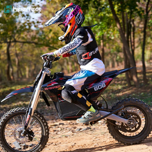 JMT-576010 1600W Electric Kids Dirt Bike - 48V Motorbikes for Off-Road Adventures , Top Speed 27.9 mph
