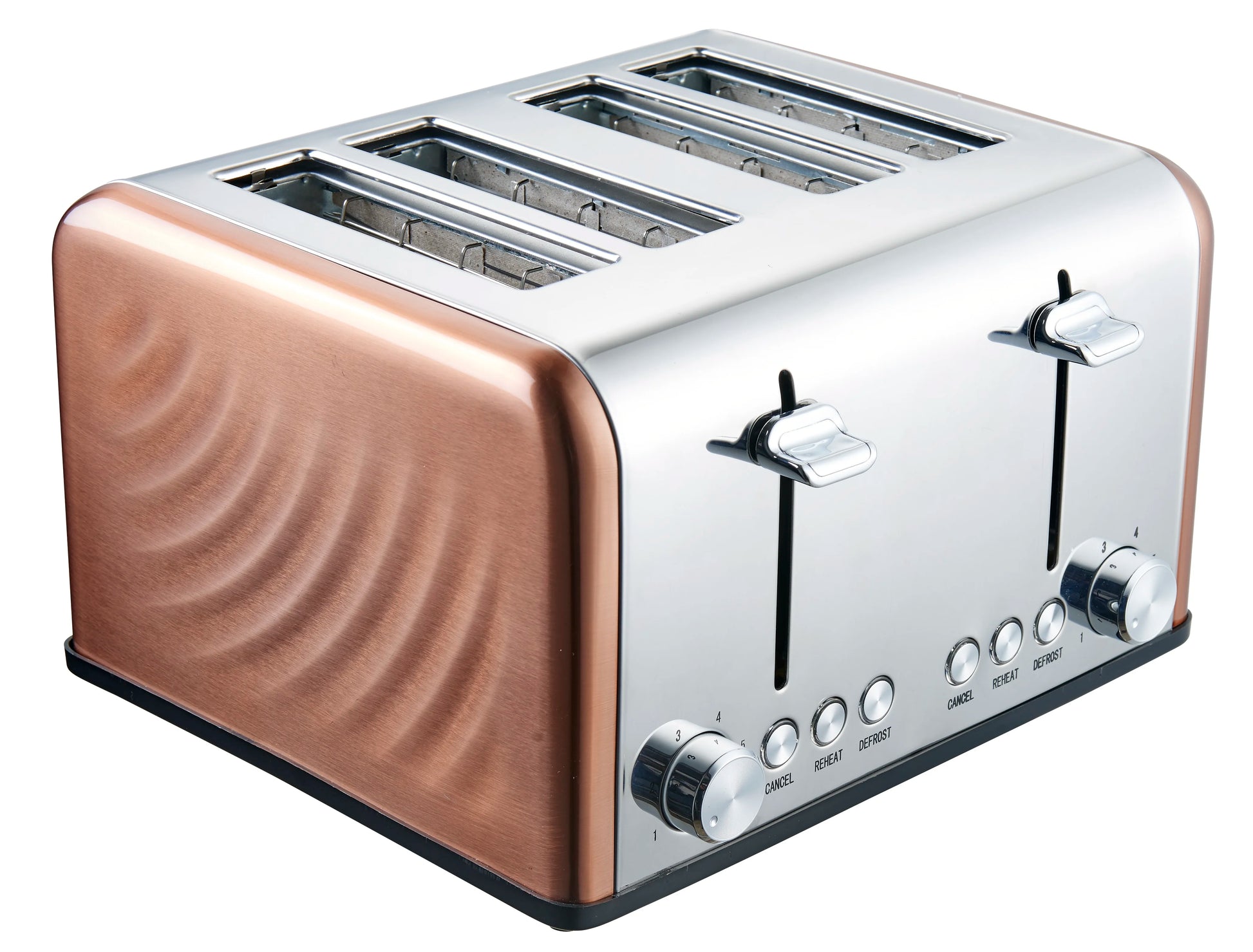 JMT-576074 Stainless Steel 4 Slice Electric Toaster with Automatic Pop-Up Function