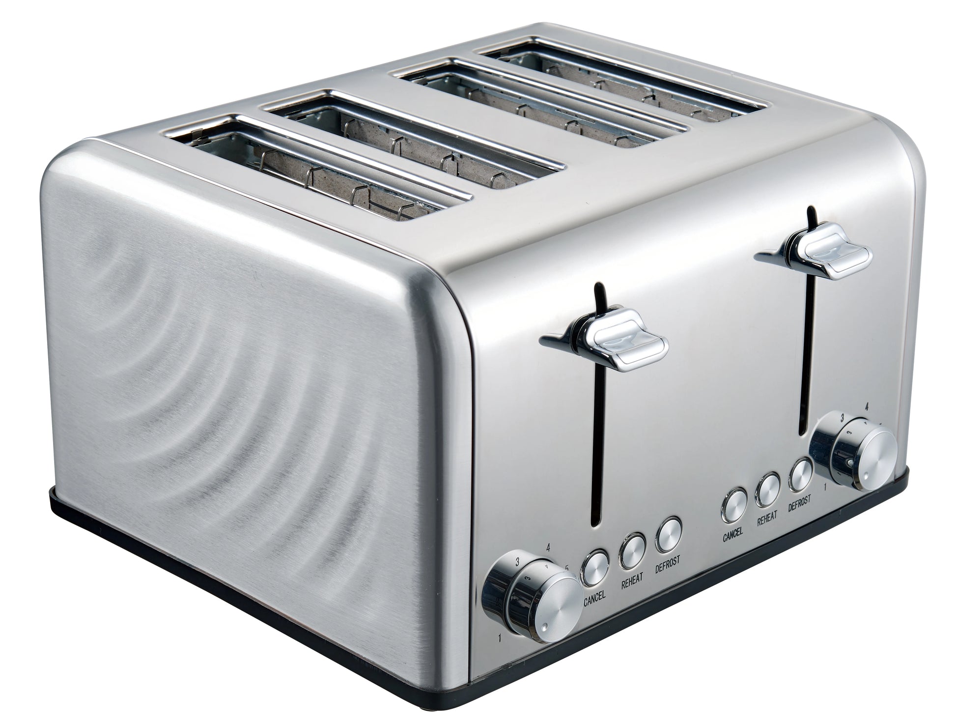 JMT-576074 Stainless Steel 4 Slice Electric Toaster with Automatic Pop-Up Function