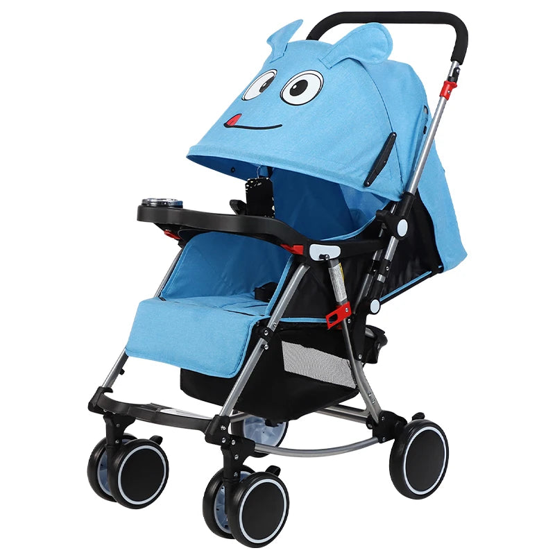 JMT-576266 Compact Reversible Handle Folding Baby Stroller with Rocking Chair Feature