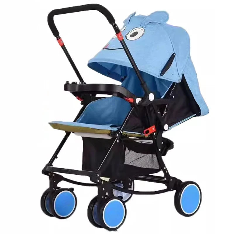 JMT-576266 Compact Reversible Handle Folding Baby Stroller with Rocking Chair Feature