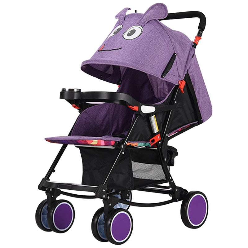 JMT-576266 Compact Reversible Handle Folding Baby Stroller with Rocking Chair Feature