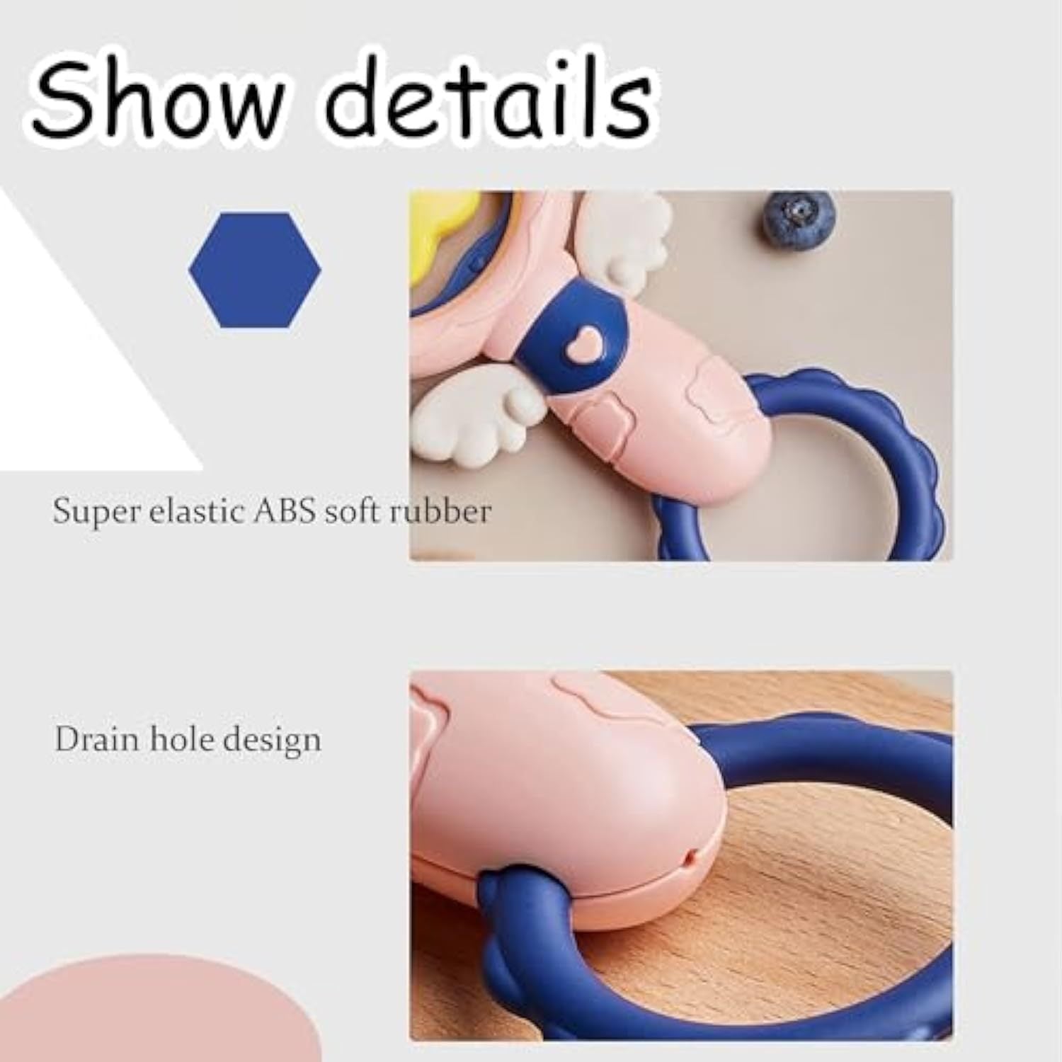 JMT-576394 Durable Interactive Dog Chew Toys with Squeakers for Large Breeds - Promotes Dental Health and Reduces Boredom