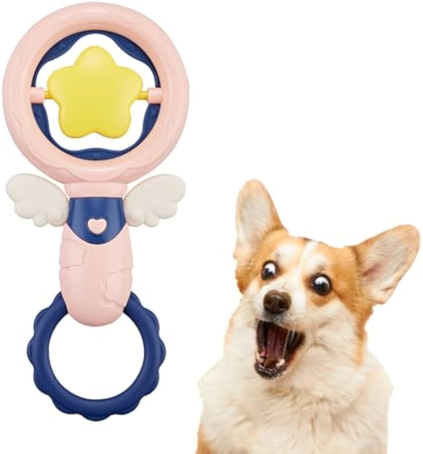JMT-576394 Durable Interactive Dog Chew Toys with Squeakers for Large Breeds - Promotes Dental Health and Reduces Boredom