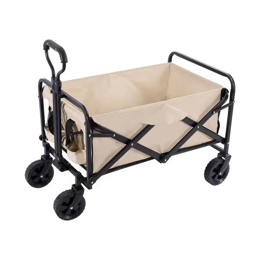 JMT-576458 Foldable Collapsible Outdoor Utility Cart for Picnics, Beach Trips, Camping and Gardening