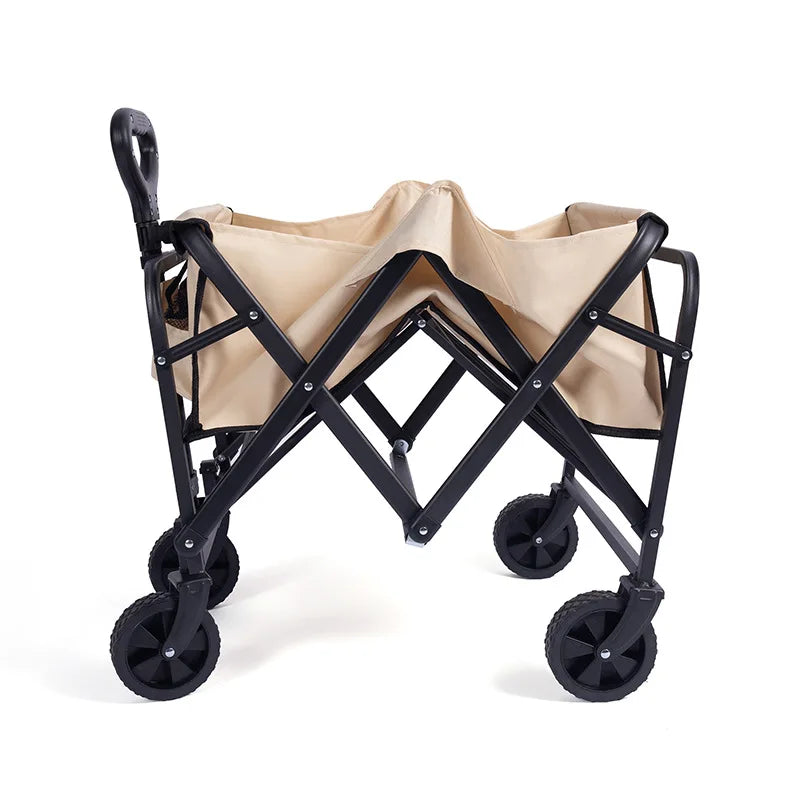 JMT-576458 Foldable Collapsible Outdoor Utility Cart for Picnics, Beach Trips, Camping and Gardening