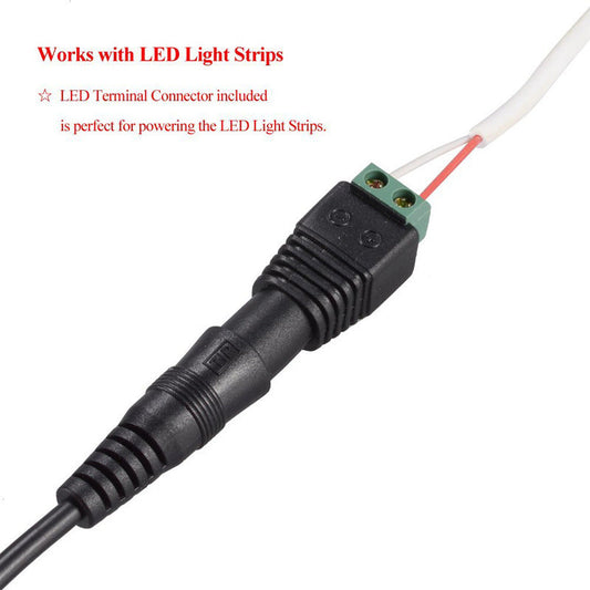 JMT-576586 30W Adjustable Power Adapter with Multi-Output for Tablets, Cameras, and LED Lighting
