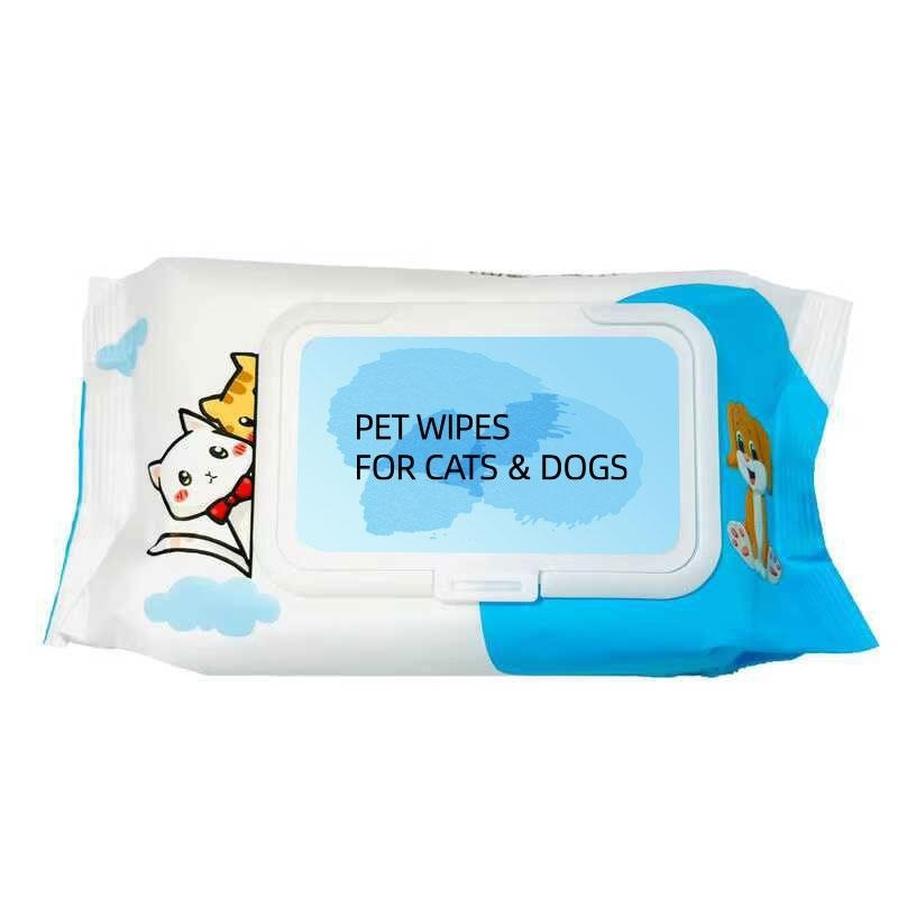 JMT-577034 Plant-Based Unscented Pet Wipes for Dogs and Cats – Gentle Cleaning for Paws, Ears, Fur, and Eyes – 80 Moist Wipes