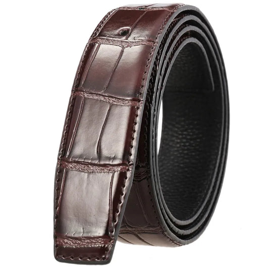 JMT-577162 Men's Soft Leather Belt - Buckle-less Fashion Accessory