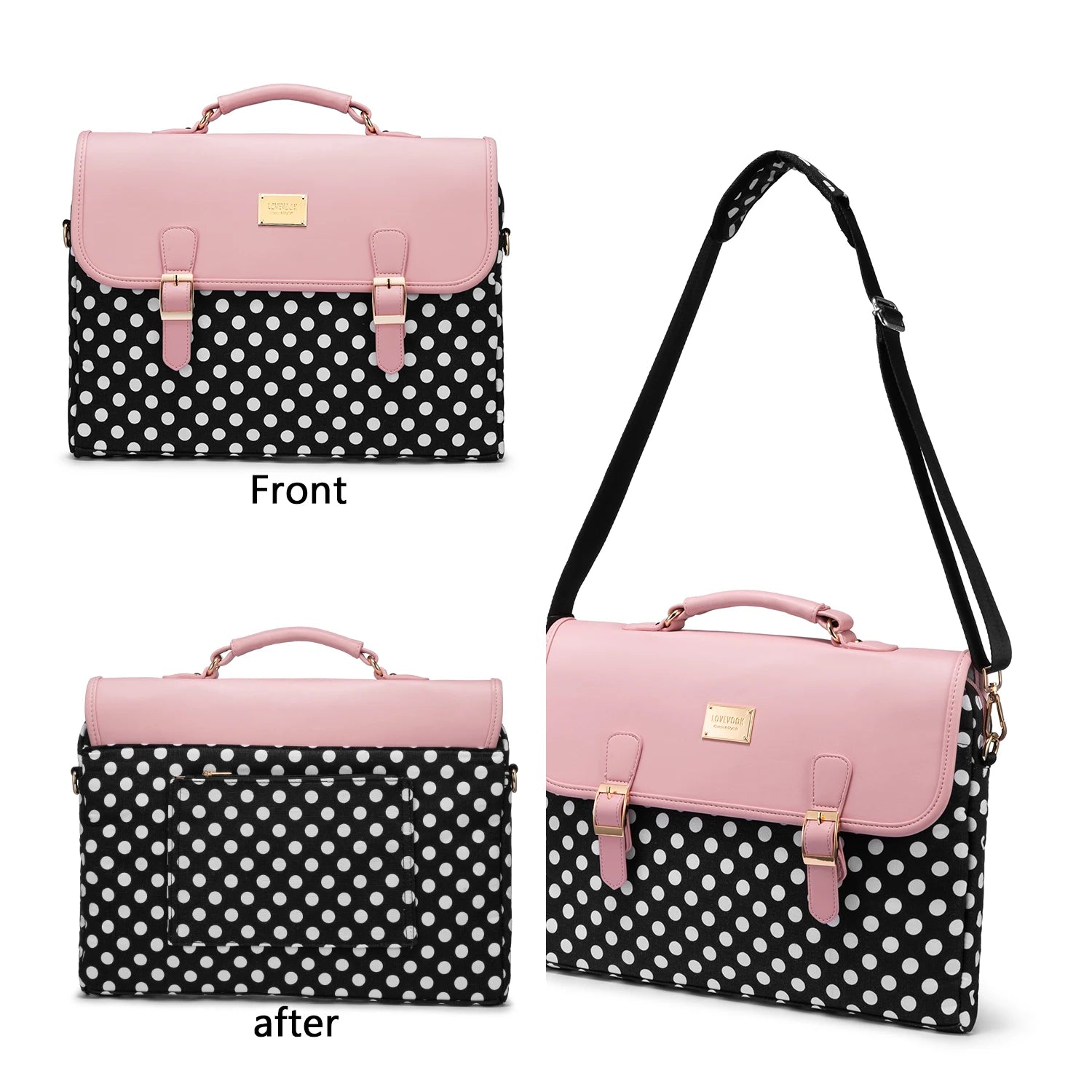 JMT-577226 15.6 Inch Laptop Handbag for Women - Stylish Office Shoulder Bag and Satchel Briefcase