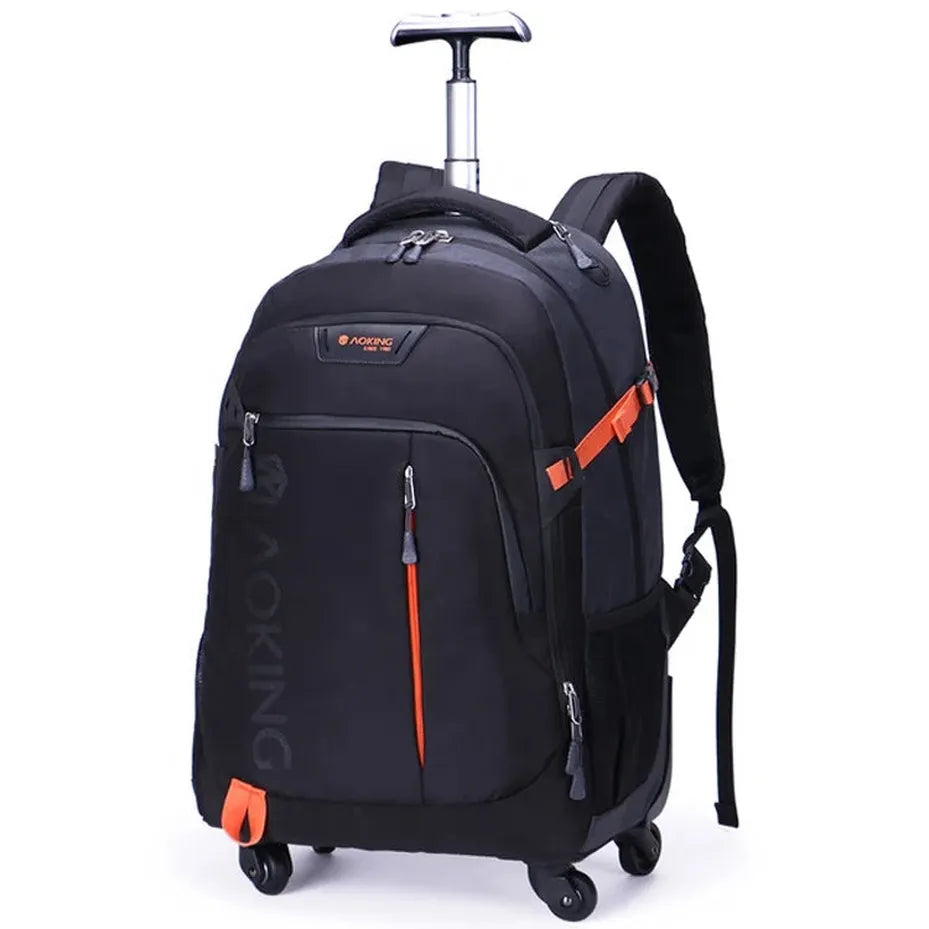 JMT-577226 20 Inch Water-Resistant Laptop Rolling Backpack with 4 Wheels