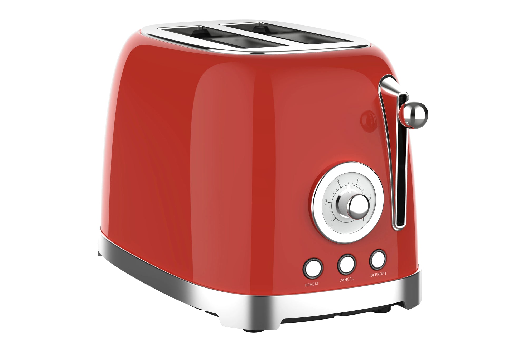 JMT-577354 Stainless Steel 2-Slice Retro Bread Toaster with Grilling Function
