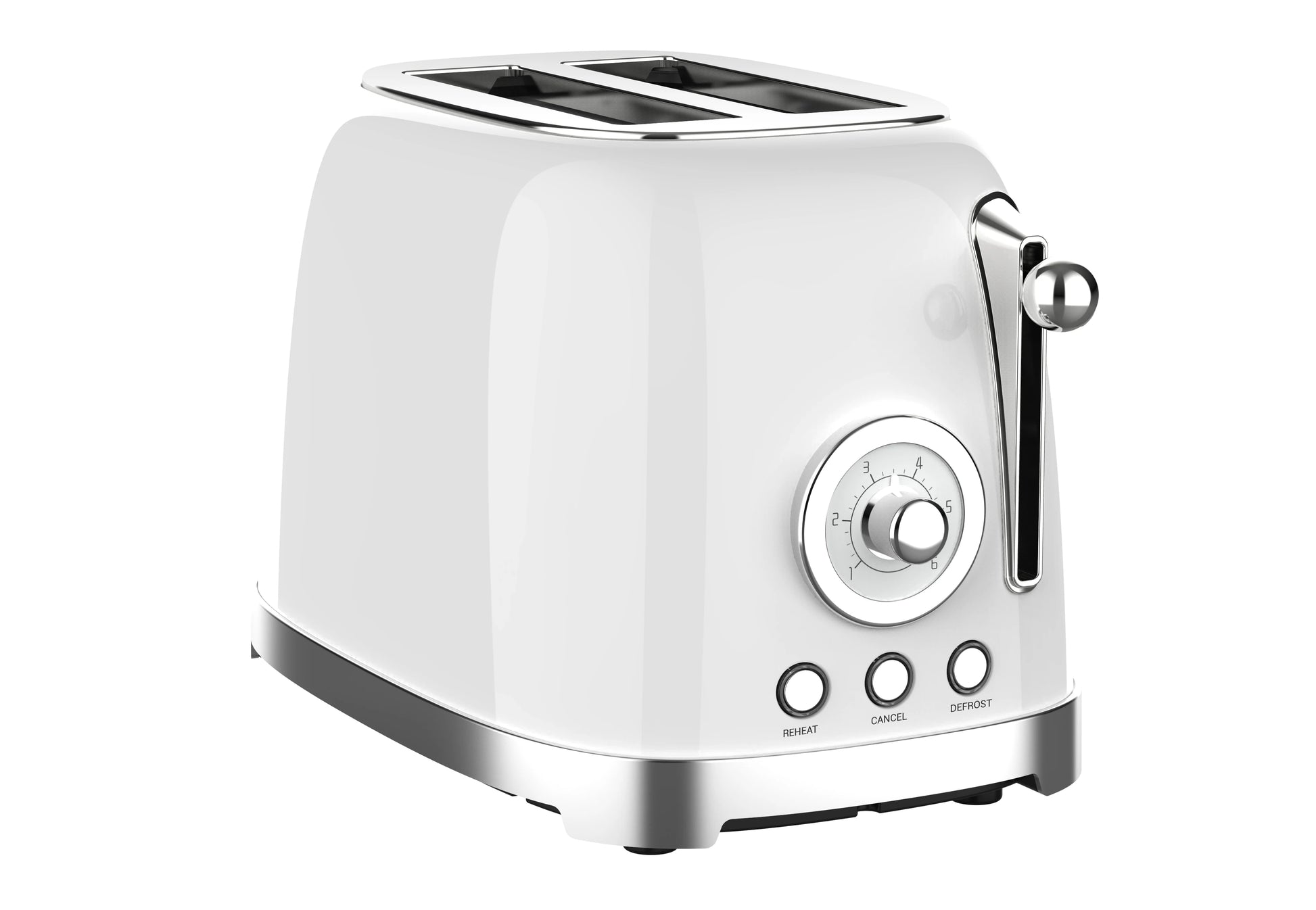 JMT-577354 Stainless Steel 2-Slice Retro Bread Toaster with Grilling Function