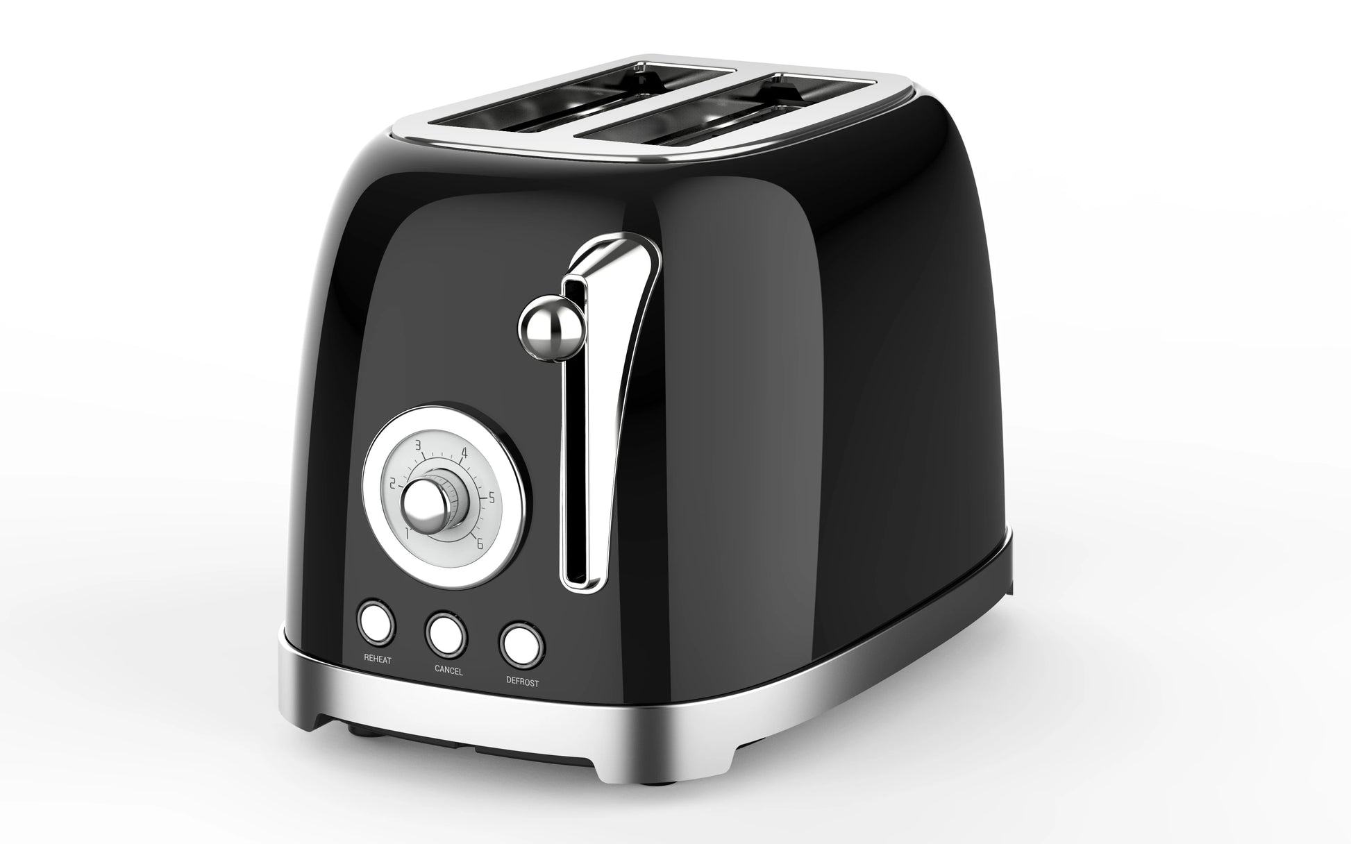JMT-577354 Stainless Steel 2-Slice Retro Bread Toaster with Grilling Function