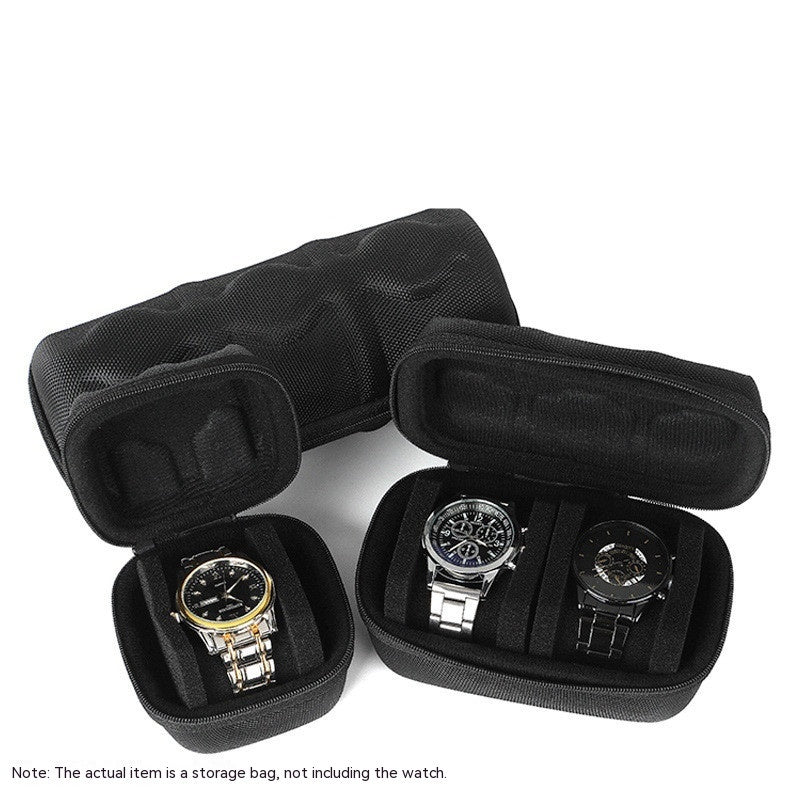 JMT-577738 Portable Mechanical Watch Storage Bag - Waterproof, Drop-Resistant with EVA Padding and Velvet Lining