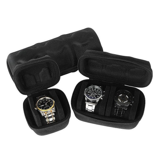 JMT-577738 Portable Mechanical Watch Storage Bag - Waterproof, Drop-Resistant with EVA Padding and Velvet Lining