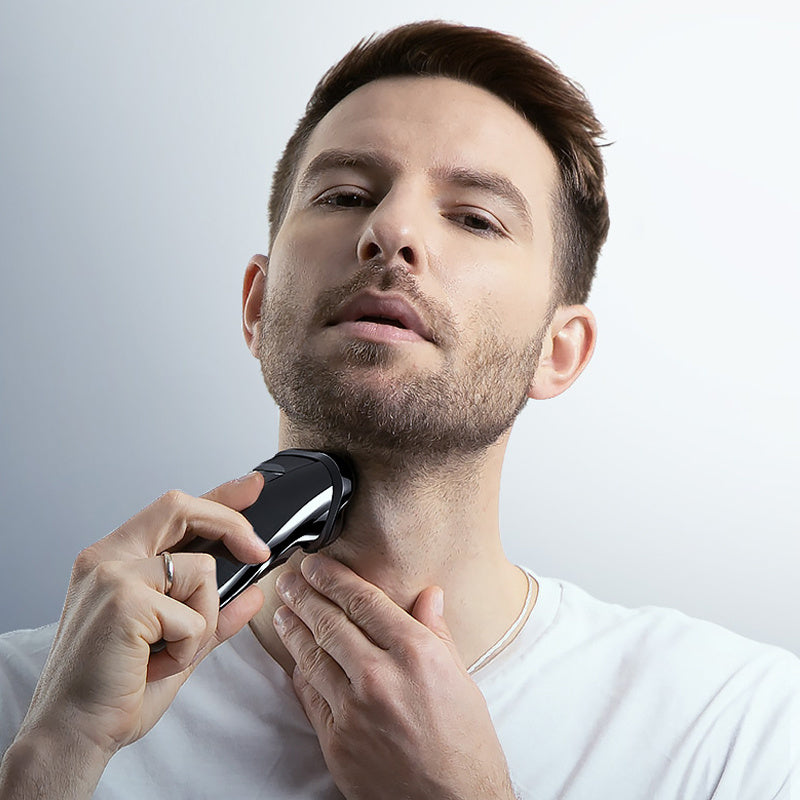 JMT-577802 3D Floating Shaver with Washable Blade, Type-C Charging, Intelligent Anti-Clip Technology, 90 Minutes Run Time