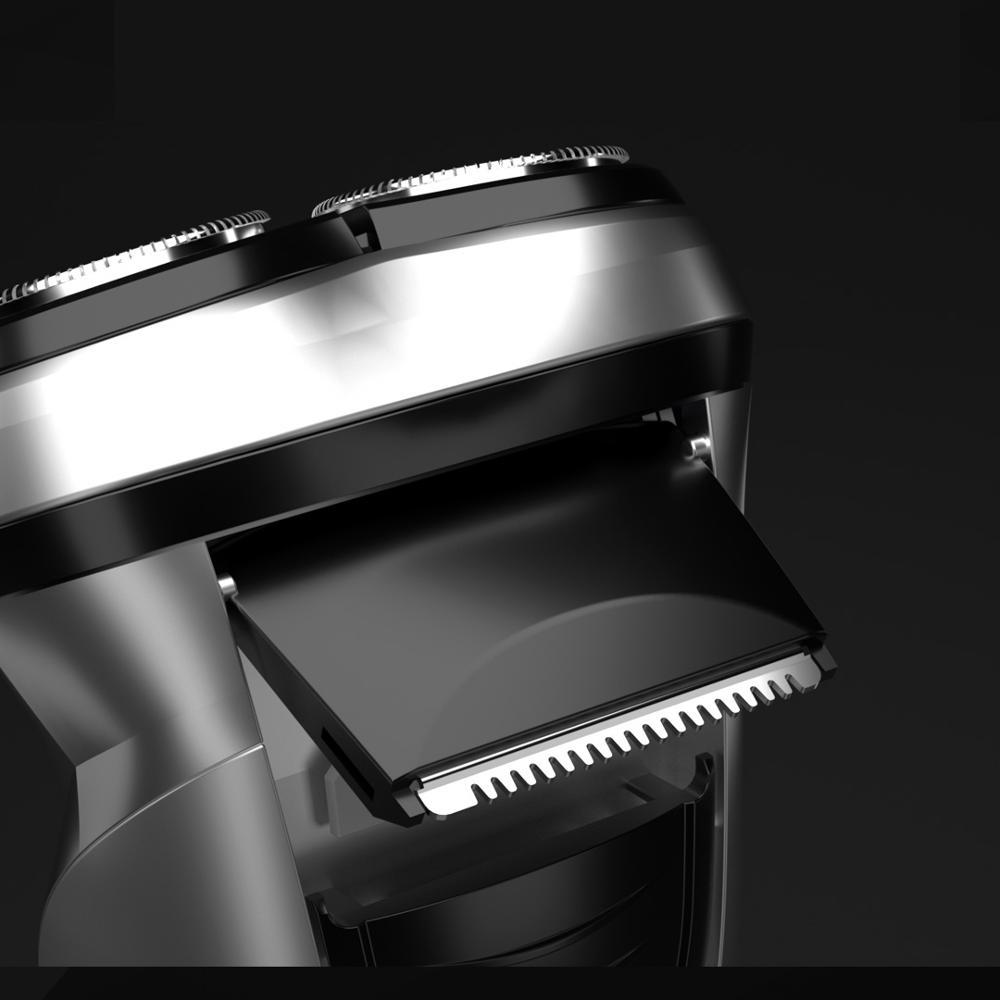 JMT-577802 3D Floating Shaver with Washable Blade, Type-C Charging, Intelligent Anti-Clip Technology, 90 Minutes Run Time