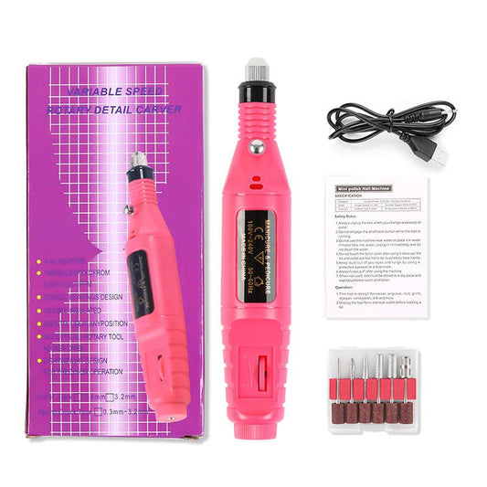 JMT-577866 Compact Electric Nail Polisher with Adjustable Speed and USB Power Supply