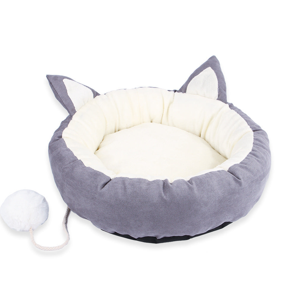 JMT-577866 Cozy Deerskin Velvet Pet Nest for Small and Medium Pets