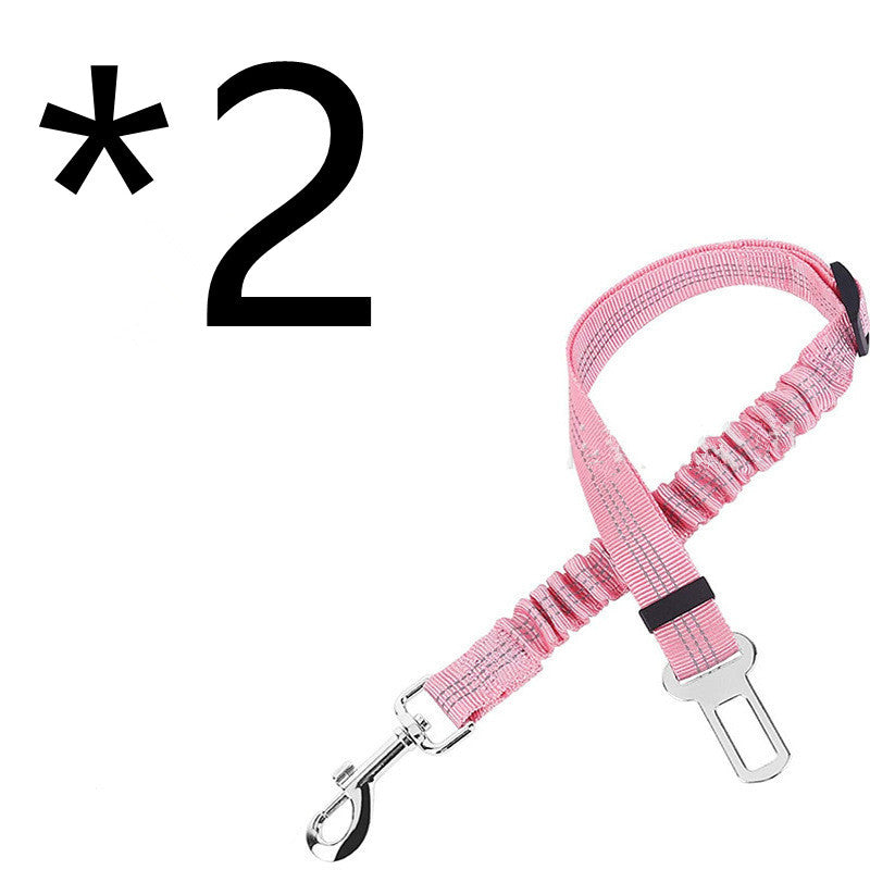 JMT-578058 Adjustable Nylon Dog Car Seat Belt - Towing Rope for Safety in Vehicles